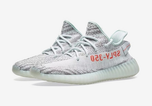 8.4折！Adidas Yeezy Boost 350 V2灰冰蓝斑马椰子跑鞋_潮牌值得买